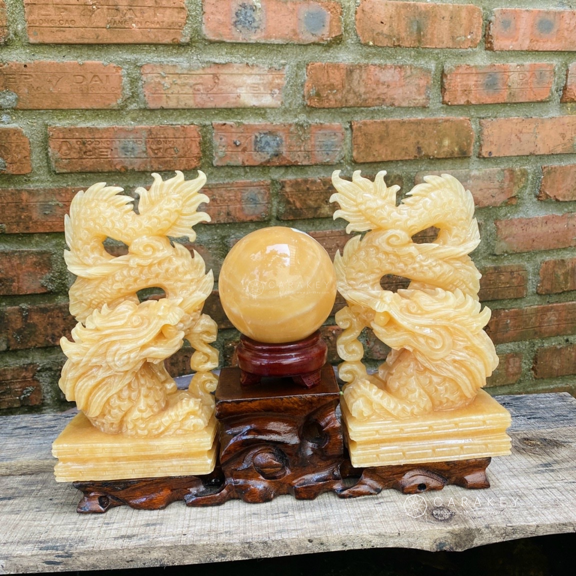 Tượng cặp rồng đứng đá ngọc hoàng long, linh vật phong thủy, tượng rồng đá phong thủy, tượng rồng đá ngọc pakistan, tượng linh vật bằng đá, cặp tượng rồng đá non nước, cặp tượng rồng bằng đá