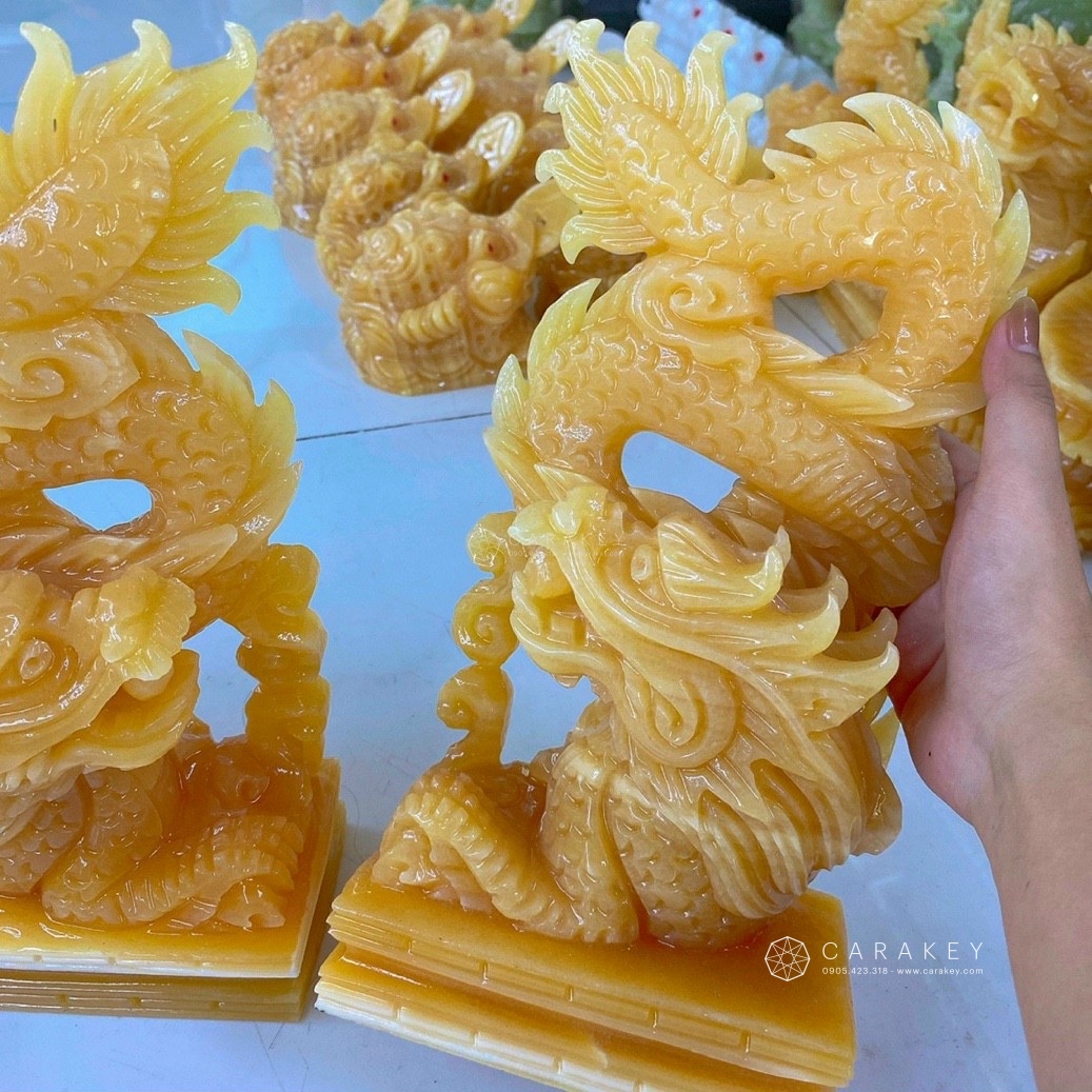 Tượng cặp rồng đứng đá ngọc hoàng long, linh vật phong thủy, tượng rồng đá phong thủy, tượng rồng đá ngọc pakistan, tượng linh vật bằng đá, cặp tượng rồng đá non nước, cặp tượng rồng bằng đá