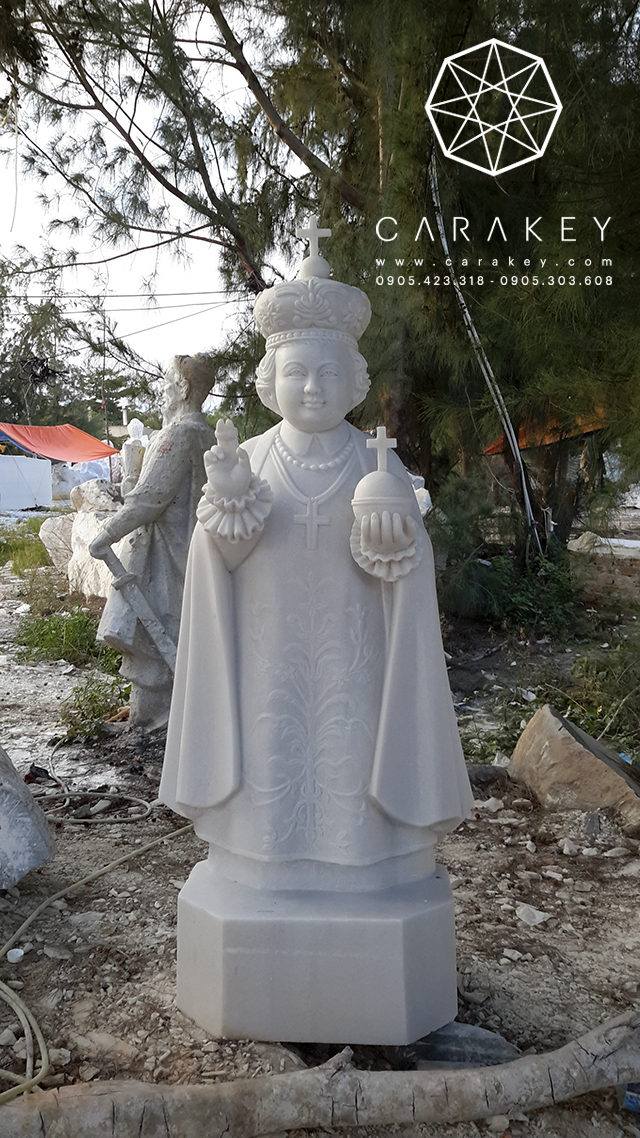 Tượng Chúa bằng đá non nước, tượng đá, tượng bằng đá non nước, tượng đá trắng non nước, tượng chú tiểu bằng đá, tượng chú tiểu đá non nước, tượng chú tiểu đá cẩm thạch trắng,  tượng đá nguyên khối, tượng chúa bằng đá, tượng chúa đá non nước