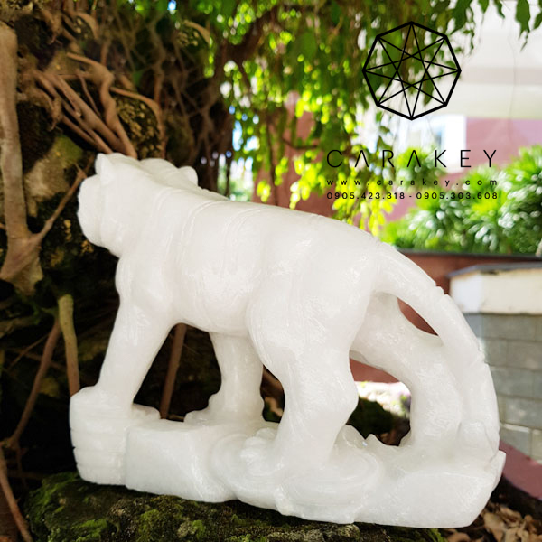 Cọp đá cẩm thạch trắng, linh vật phong thủy, linh vật đá phong thủy, linh vật phong thủy hợp tuổi, tỳ hưu để bàn làm việc, linh vật may mắn, linh vật phong thủy bằng đá, tỳ hưu chiêu tài lộc, cách đặt linh vật phong thủy, tỳ hưu đá phong thủy, linh vật tỳ hưu bằng đá, tượng linh vật 12 con giáp, tượng đá linh vật cóc thiềm thừ
